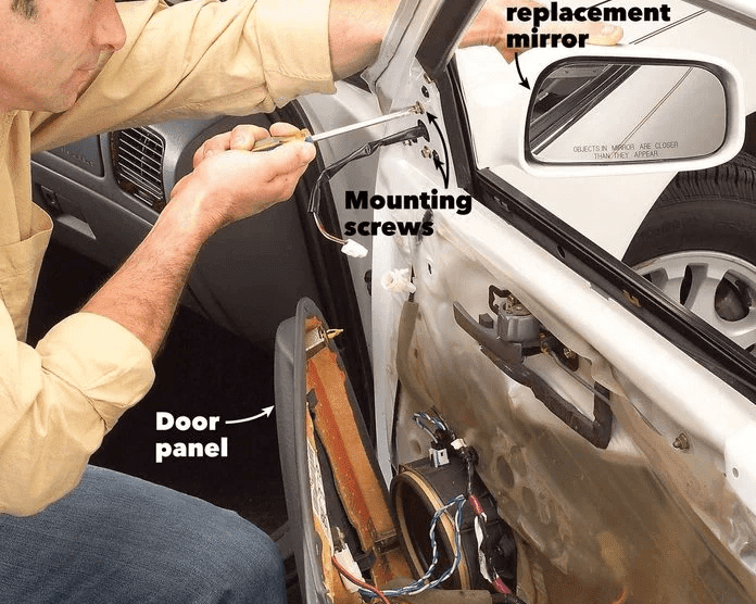 Side mirrors Replacement Steps